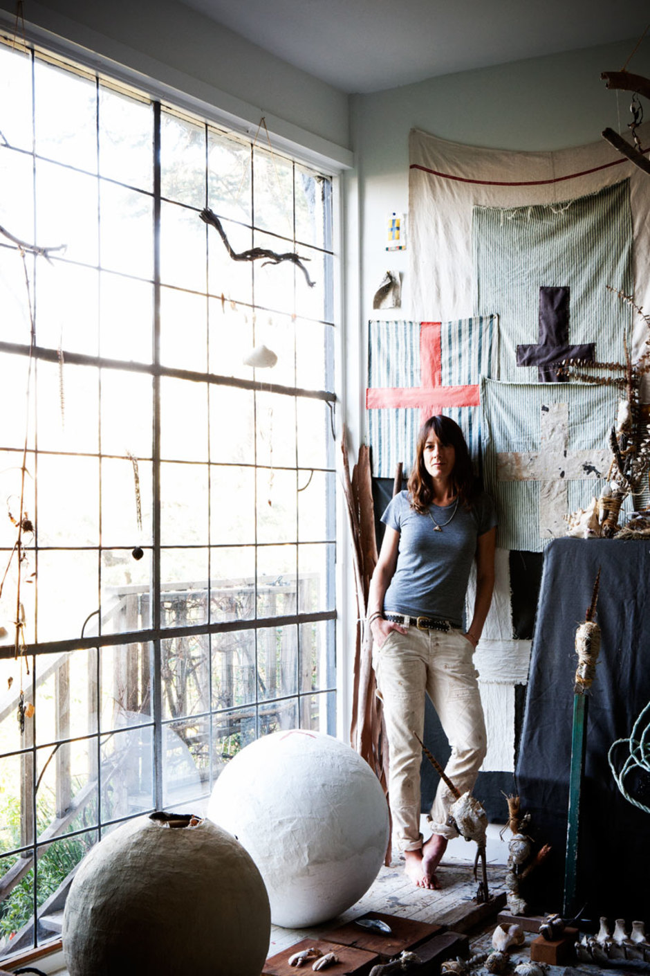 дом художницы в центре Лос-Анджелеса, эко-дазайн, этнические мотивы