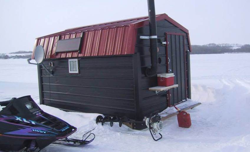 домик для зимней рыбалки размеры