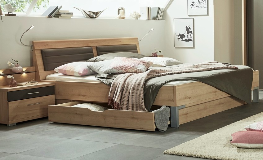 Usual stylform juno storage bed in bianco beech finish