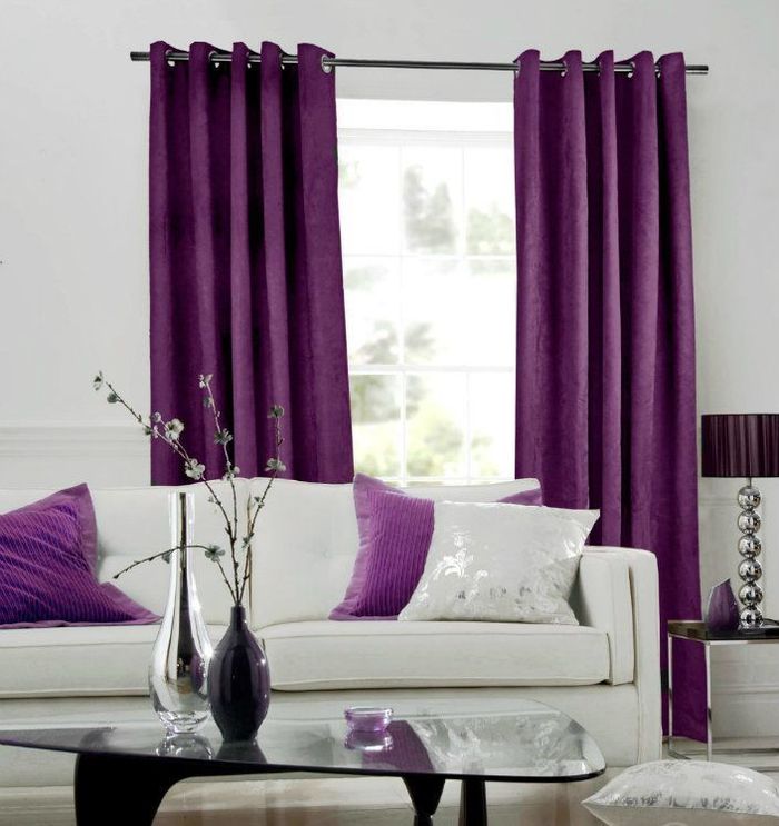 How to select the right window curtains in your interior decoration decoration interior with purple curtains
