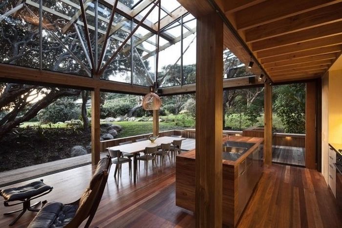 Дом со стеклянными стенами в Новой Зеландии – Дома