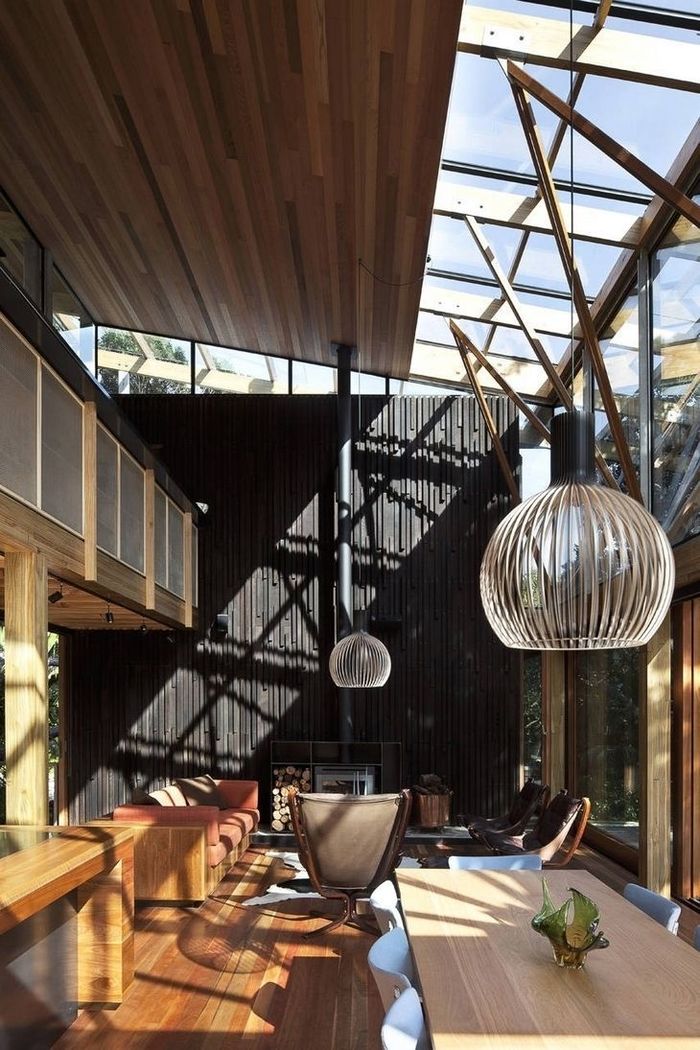 Дом со стеклянными стенами в Новой Зеландии – Дома