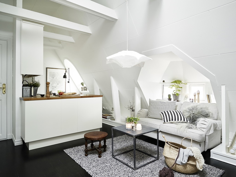 шведская квартира 31 кв.м. скандинавский стиль