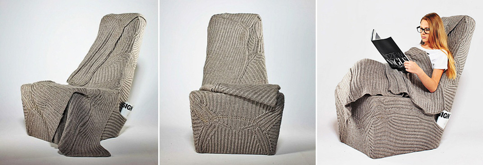 кресло-плед от дизайнера Aga Brzostek
