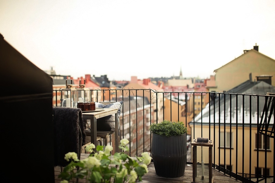 Стокгольмская квартира с романтичными аттиками