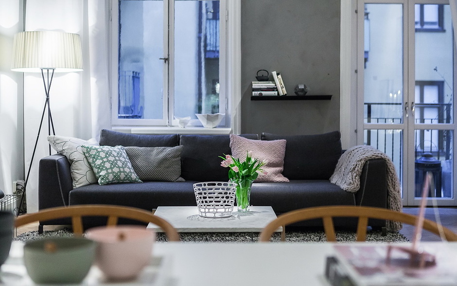 Трехкомнатная квартира в Стокгольме площадью 86 м2