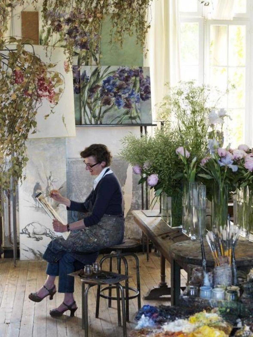 Дома художниц, любящих цветы