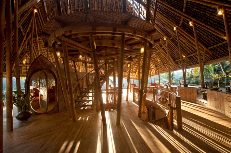 бамбуковый отель на Бали