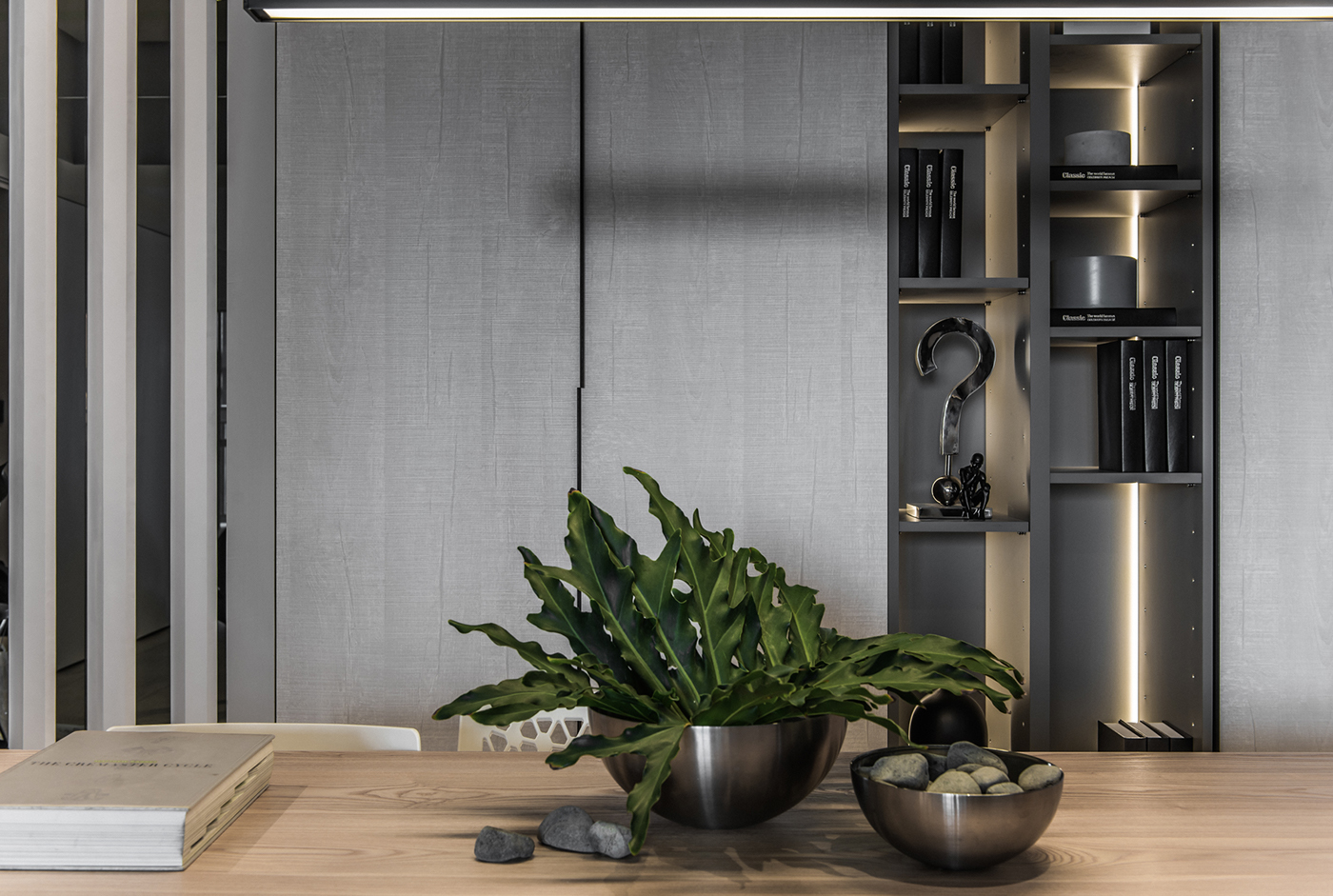 Стильная квартира в серых тонах в Тайване – 2-комнатные