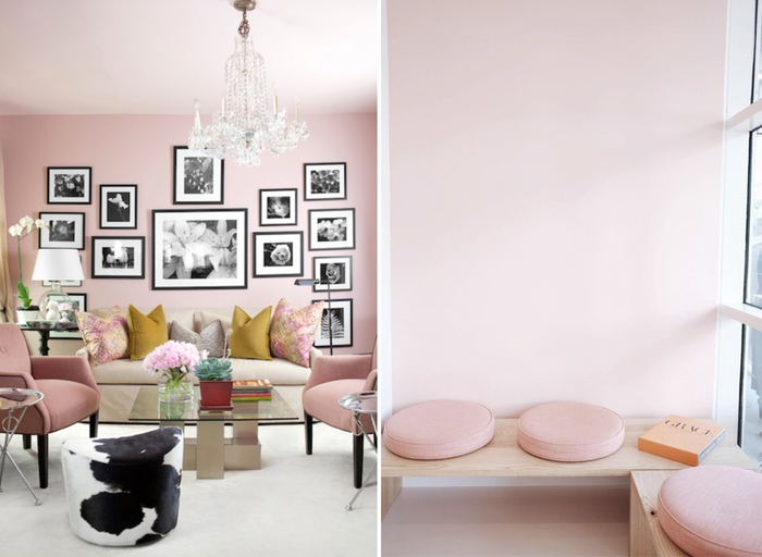 Перекрашу квартиру в розовый. Бледно розовый интерьер. Пудровый цвет стен. Бледно розовые стены. Бледной розовые стены в интерьере.