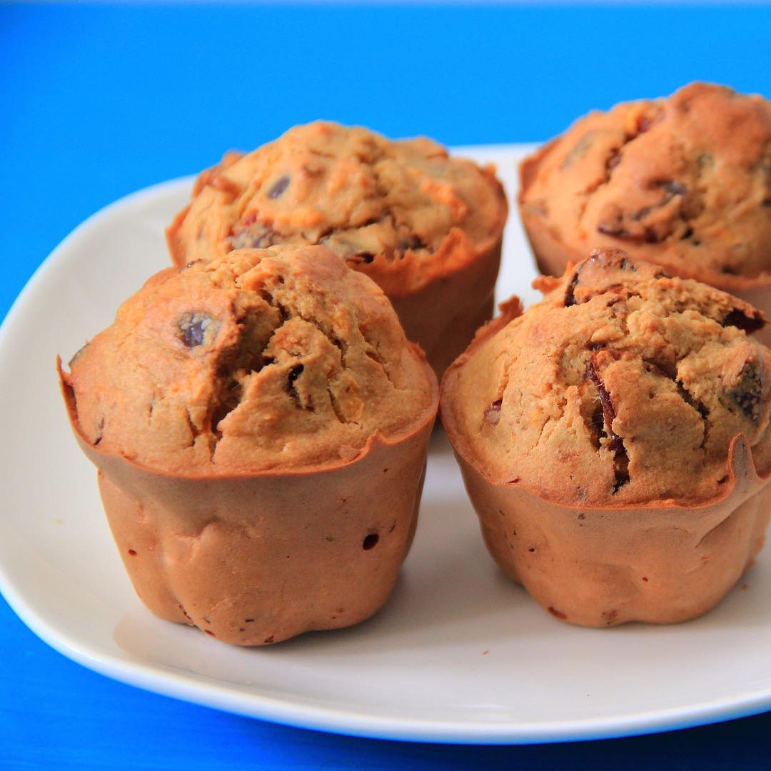 Маффины из чёрного кунжута