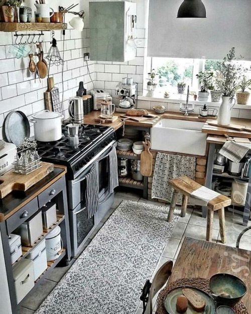 кухня в стиле кантри фото