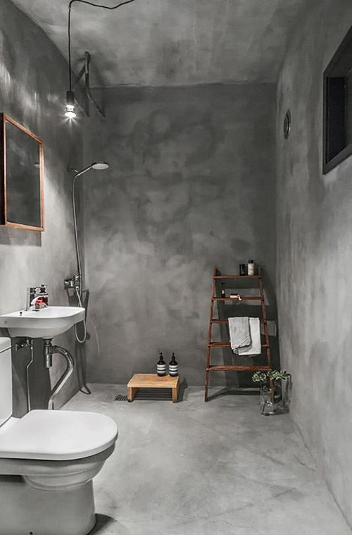 лофт стиль в интерьере фото ванная