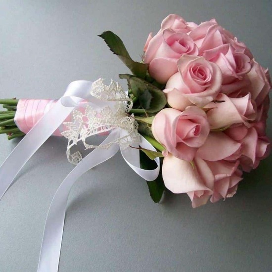 розы букет невесты