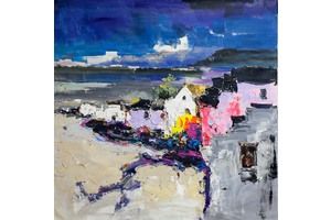 Thumb vevers kartina maslom abstrakcija bereg lanzarote cv161205