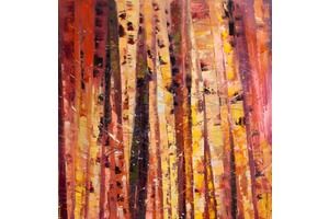 Thumb vevers kartina maslom abstrakcija pechvork berezy n5 krasnyj cv161204