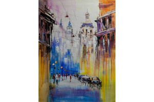 Thumb vevers kartina maslom gorodskoj pejzazh italiya zabyvaya pro vremya n1 cv161206