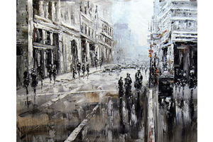 Thumb vevers kartina maslom gorodskoj pejzazh gorod downtown cv161101