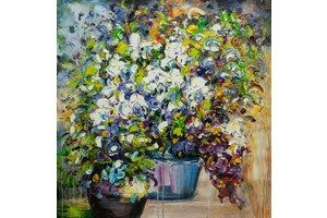 Thumb vevers kartina maslom natyurmort buket abstrakcija cvety cv161121