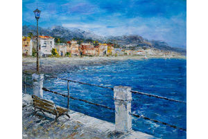 Thumb vlodarchyk kartina maslom sredizimnomorskij pejzazh italyanskie kanikuly n8 av161108