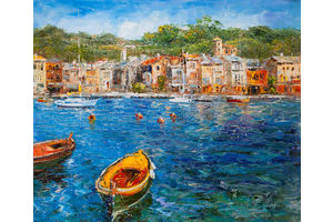 Thumb vlodarchyk kartina maslom sredizimnomorskij pejzazh italyanskie kanikuly n9 av161112