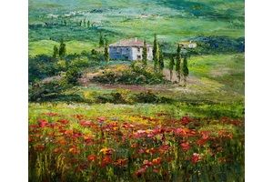 Thumb vlodarchyk kartina maslom sredizimnomorskij pejzazh toskanskie motivy n1 av161110