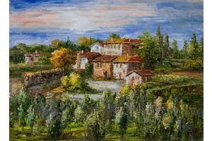 Thumb vlodarchyk kartina maslom sredizimnomorskij pejzazh toskanskie motivy n2 av161111