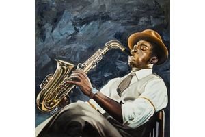 Thumb vevers kartina maslom portret zhanrovaya scena all that jazz n2 cv161201