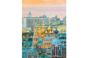 Thumb romm kartina maslom pejzazh gorodskoj moscow moskva vremena i epohi ar160707