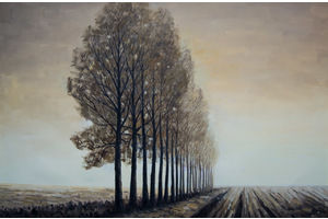 Thumb romm kartina maslom pejzazh osen tuman v polyah ar151101