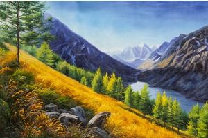 Thumb romm kartina maslom pejzazh v gorah ar150604