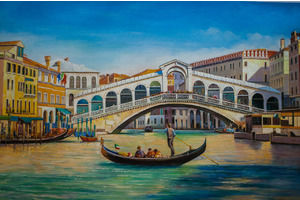 Thumb romm kartina maslom venecianskij pejzazh most rialto ar160507