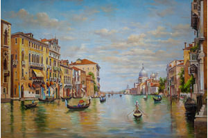 Thumb romm kartina maslom venice pejzazh copy federico del campo view of the grand canal of venice ar160503