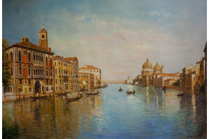 Thumb romm kartina maslom venice pejzazh na glavnoj ulice venecii grand canal n1 ar151108