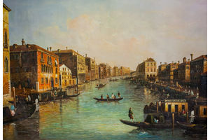 Thumb romm kartina maslom venice pejzazh na glavnoj ulice venecii grand canal n2 ar151109