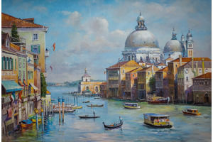 Thumb romm kartina maslom venice pejzazh na glavnoj ulice venecii grand canal n3 ar160502
