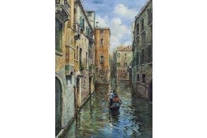Thumb romm kartina maslom venice venecianskij pejzazh progulka po kanalam venecii n1 ar150810