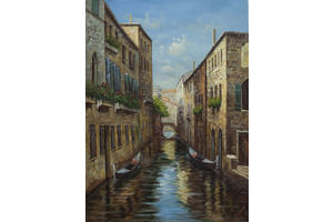Thumb romm kartina maslom venice venecianskij pejzazh progulka po kanalam venecii n3 ar150812